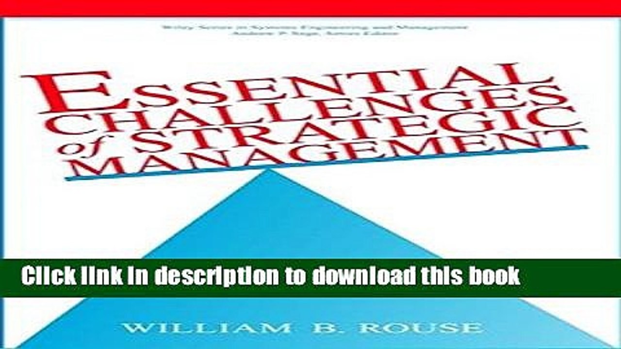 [Download] Essential Challenges of Strategic Management Kindle Free