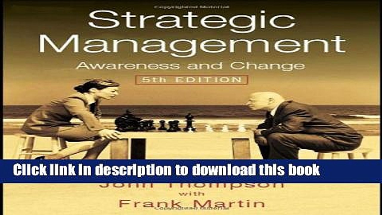 [Download] Strategic Management: Awareness and Change Kindle Collection