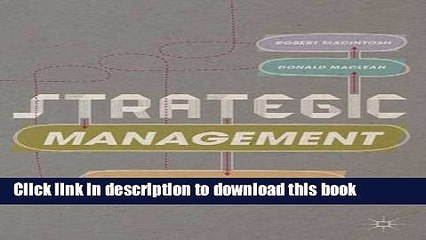 [Download] Strategic Management: Strategists at Work Paperback Free
