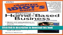 Ebook The Complete Idiot s Guide to Starting a Home-Based Business 2E Full Download