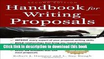 [Popular] Handbook For Writing Proposals, Second Edition Paperback Free