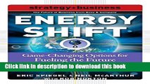 Books Energy Shift: Game-Changing Options for Fueling the Future Free Online