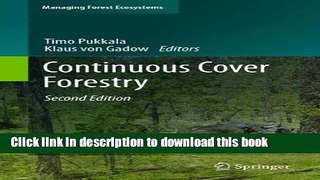 Ebook Continuous Cover Forestry Full Online