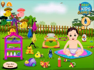 Baby Bathing in the Garden Game for little kids and parents