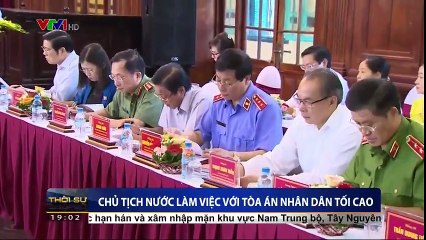 Chủ tịch nước làm việc với tòa án nhân dân tối cao