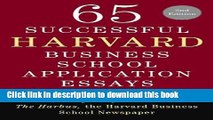 [Popular] 65 Successful Harvard Business School Application Essays, Second Edition: With Analysis
