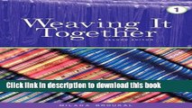 [Popular] Weaving It Together 1 Paperback Online