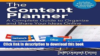 [Popular] The Content Planner: A Complete Guide to Organize and Share Your Ideas Online Kindle Free