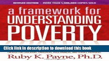 [Popular] A Framework for Understanding Poverty 5th Edition Hardcover Collection