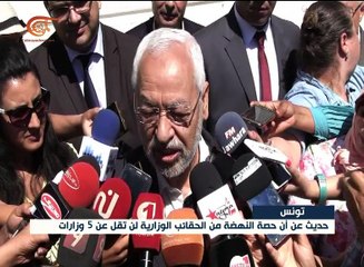 الغنوشي يطالب بتحييد الوزارات السيادية في تونس عن ...