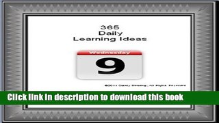 Ebook 365 Daily Learning Ideas Free Online