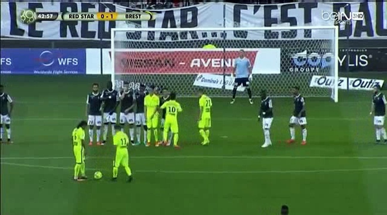 Amazing Free Kick Goal Bruno Grougi Goal HD - Red Star 0-2 Brest 12.08.2016