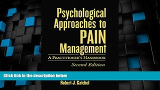 Big Deals  Psychological Approaches to Pain Management, Second Edition: A Practitioner s Handbook