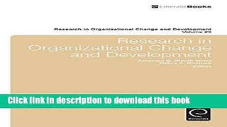 [Popular] Research in Organizational Change and Development: 23 Kindle Free