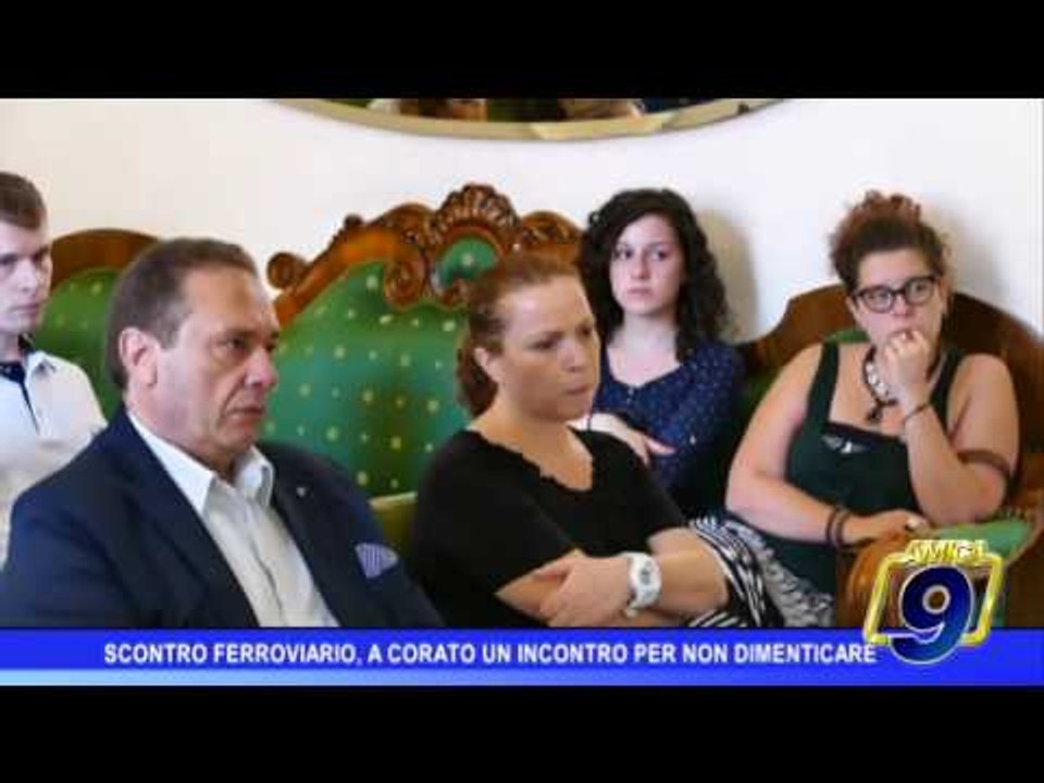 Scontro treni,  a Corato un incontro per non dimenticare