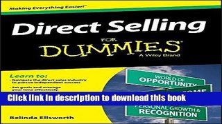 [Popular] Direct Selling For Dummies Hardcover Collection