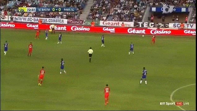 Layvin Kurzawa Goal HD - Bastia 0-1 Paris Saint Germain 12.08.2016