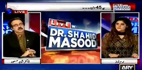 Dr Shahid Masood's special message to Nawaz Sharif on his last show before ban
