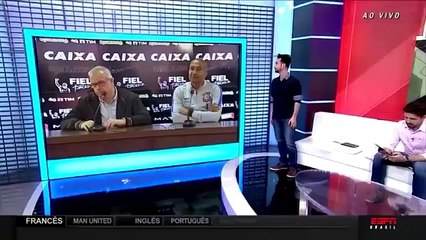 Cristóvão fala em coletiva ao lado de Roberto Andrade - Bate-Bola Debate - 12-08-2016