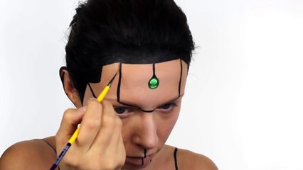Cyborg Face and Body Paint Ashlea Henson Elsa Rhae