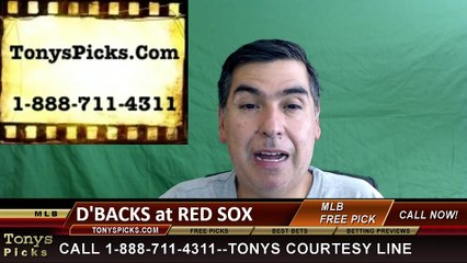 Boston Red Sox vs. Arizona Diamondbacks Free Pick Prediction MLB Baseball Odds Series Preview