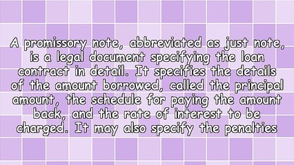 What Are Promissory Notes Used for?