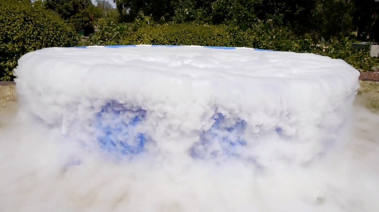Dry Ice Will Turn Your Pool Into A Cool Cauldron