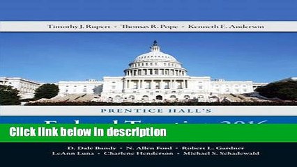 [PDF] Prentice Hall s Federal Taxation 2016 Individuals (29th Edition) Book Online