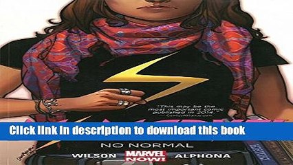 [Download] Ms. Marvel Volume 1: No Normal Hardcover Online