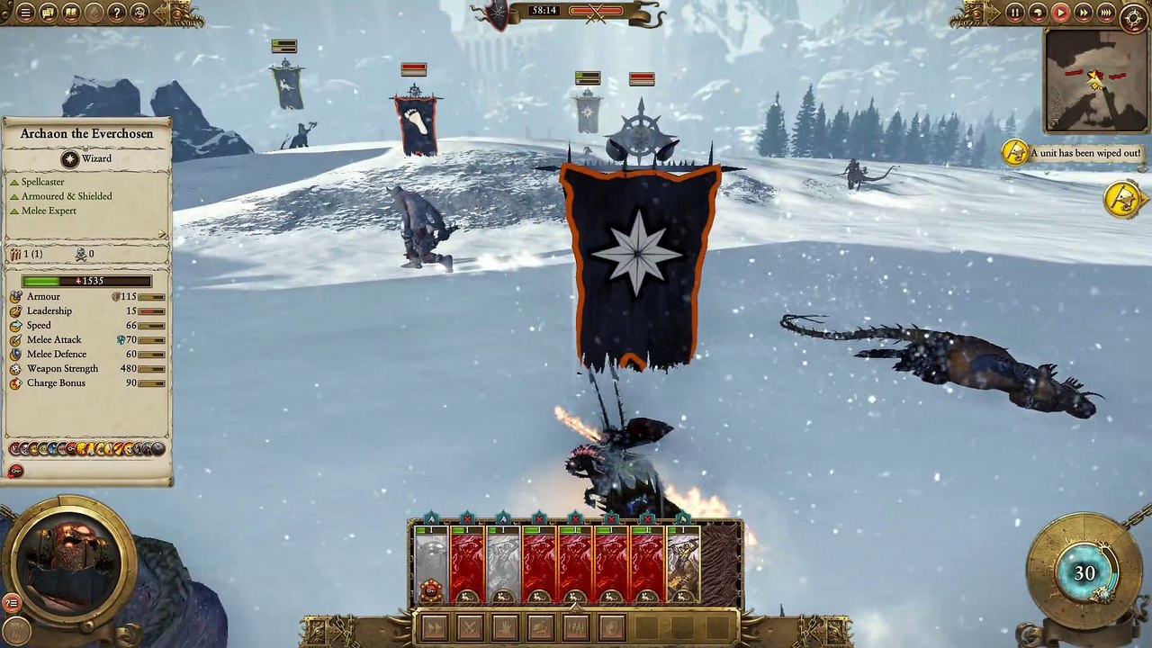 Dragon Ogre Shaggoth VS Chaos Giant Warhammer Total War