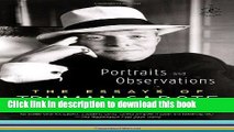 [Popular] Portraits and Observations: The Essays of Truman Capote (Modern Library Paperbacks)
