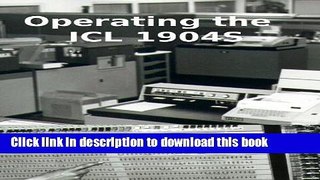 [PDF Kindle] Operating the ICL 1904S Free Books