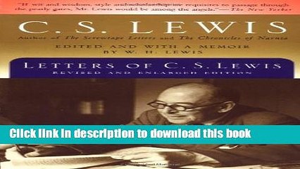 Download Video: [Download] Letters of C. S. Lewis Hardcover Collection