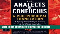 [Popular] The Analects of Confucius: A Philosophical Translation (Classics of Ancient China)