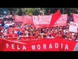 Movimento dos Trabalhadores Sem Teto (MTST) faz protesto por moradia na zona sul de São Paulo