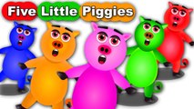 Nursery Rhymes || Five Little Piggies Jumping on the bed For Kids And Childrens ** Songs For Baby
