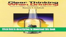 [Download] Clear Thinking When Drinking: The Handbook for Responsible Alcohol Consumption