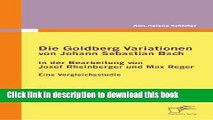 [Download] Die Goldberg Variationen von Johann Sebastian Bach in der Bearbeitung von Josef