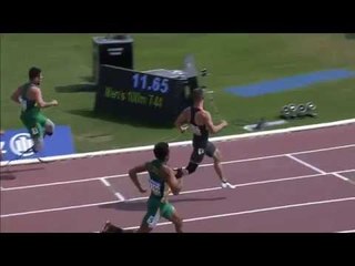 Men's 100m T44 | heat 1 |  2015 IPC Athletics World Championships Doha