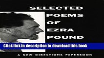 [Download] Selected Poems of Ezra Pound (New Directions Paperbook) Kindle Free