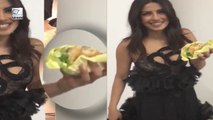 (Video) Priyanka Chopra EATS Burger During Photoshoot