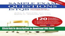 [Download] Sample Exam Questions: ISTQB Certified Tester Foundation Level Kindle Online