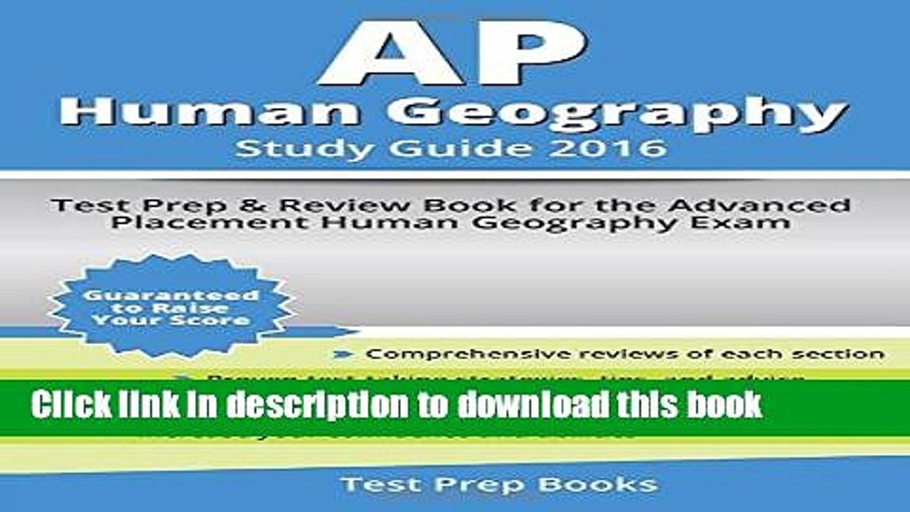 [PDF] AP Human Geography Study Guide 2016: Test Prep   Review Book for the Advanced Placement