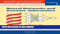 [PDF] Neural Networks and Genome Informatics, Volume 1 (Methods in Computational Biology and