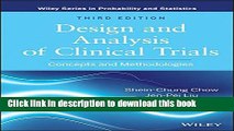 [Popular Books] Design and Analysis of Clinical Trials: Concepts and Methodologies Full Online