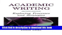 [PDF] Academic Writing: Exploring Processes and Strategies Download Online