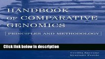 Books Handbook of Comparative Genomics: Principles and Methodology Full Online