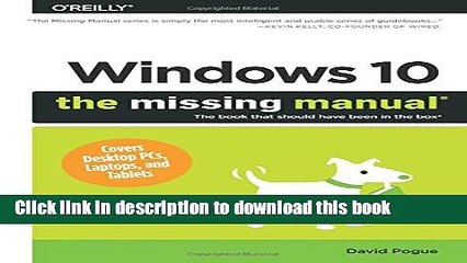 [Download] Windows 10: The Missing Manual Paperback Online