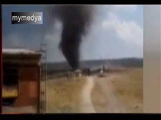 Kütahya'da dev hortum böyle görüntülendi