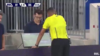 The First Time Video Assistant Referee Call Has Been Used In USL!